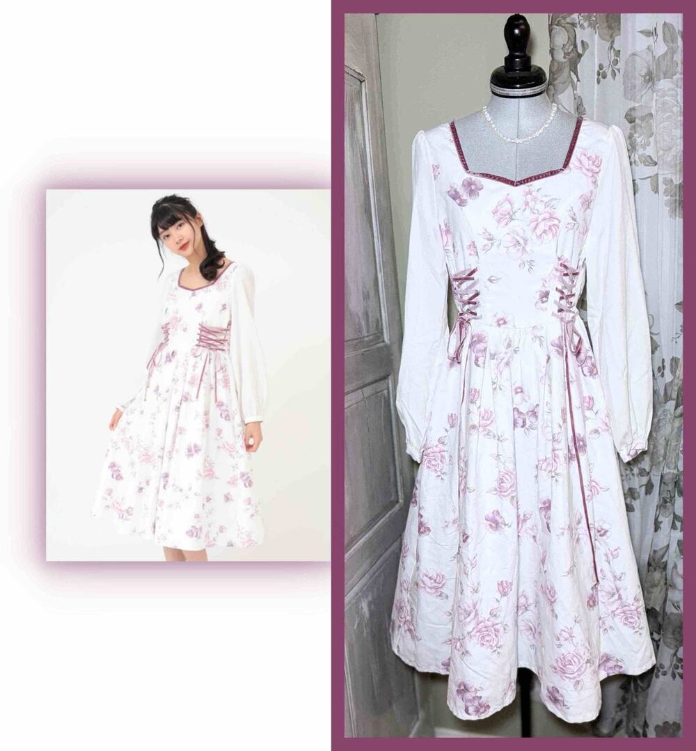 Liz Lisa Pansy Rose Corset Dress Jfashion Gyaru Himekaji Coquette Girl Japan